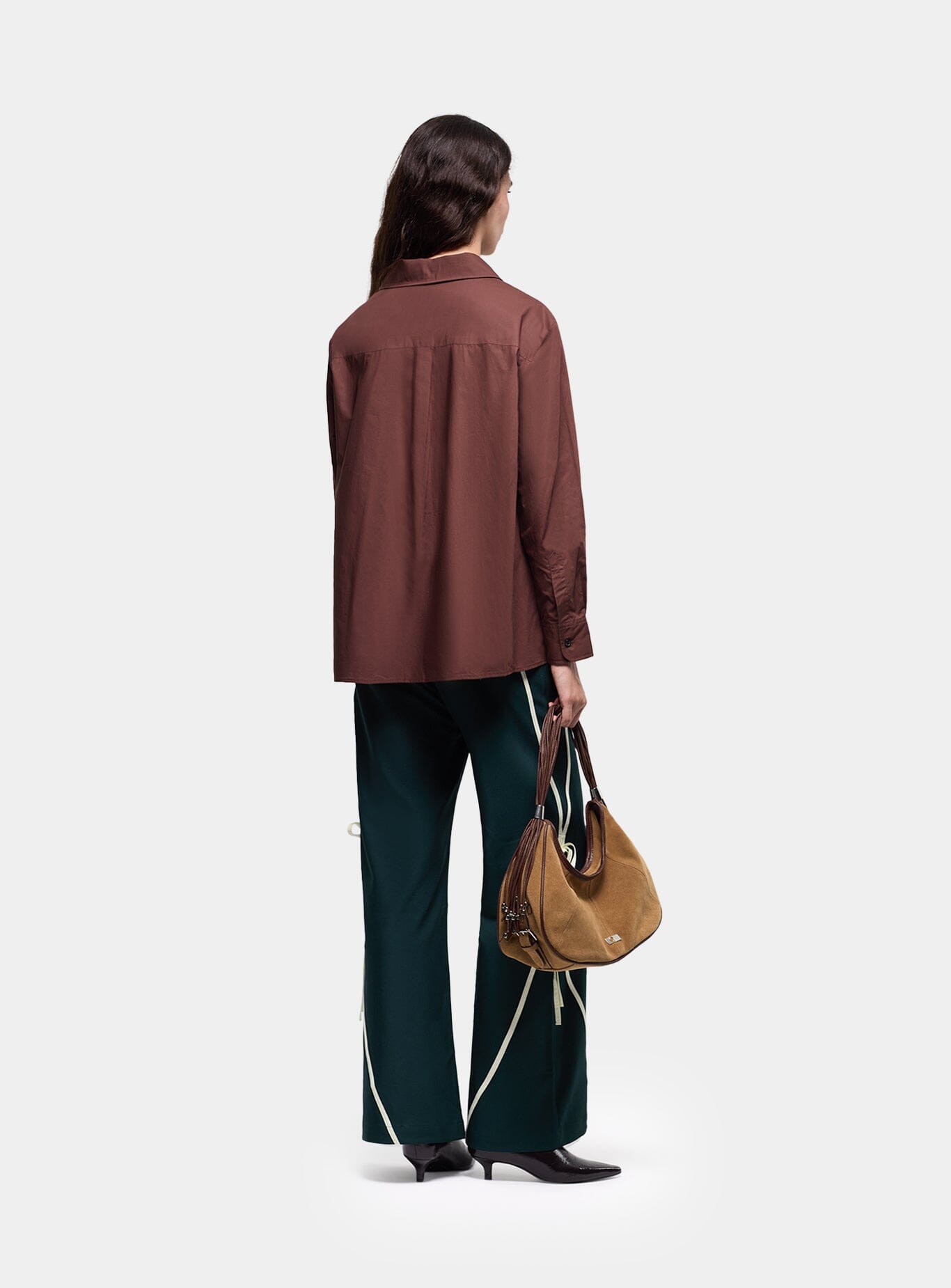 NO BOYFRIEND BROWN SHIRT