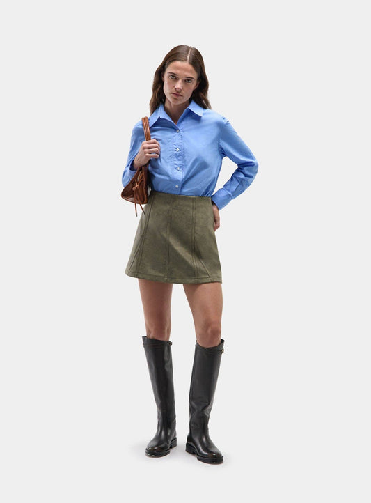 JUDY KHAKI SHORT SKIRT