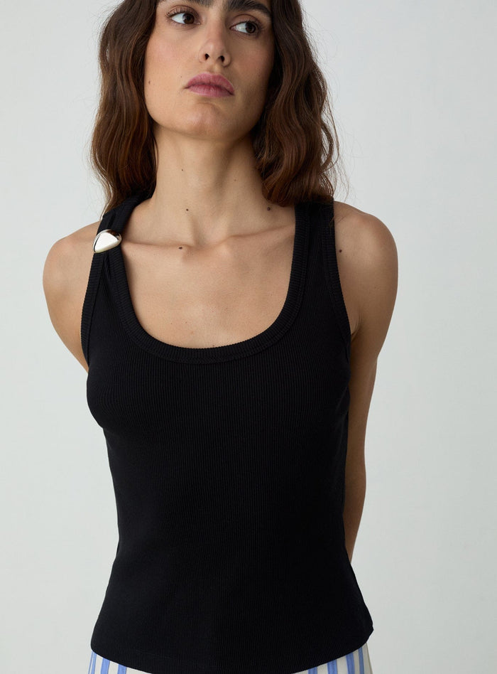 EDEN BLACK TANK TOP