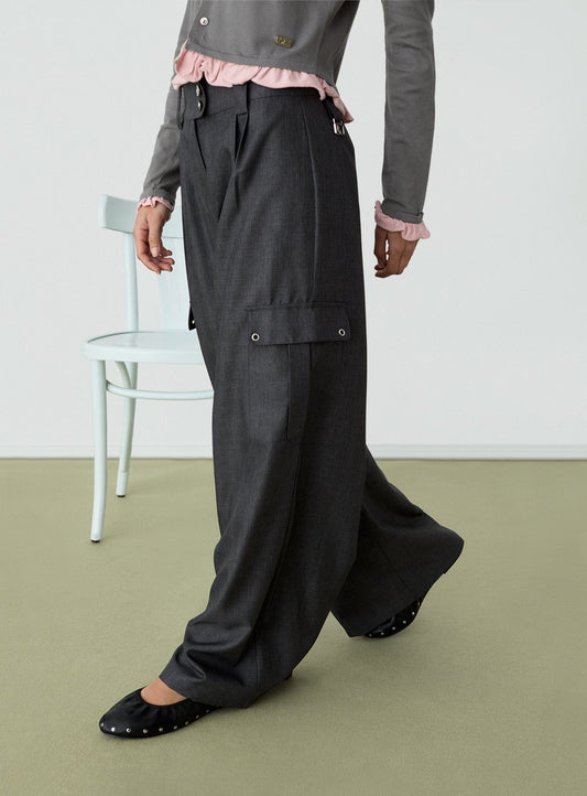 TIRSA GREY CARGO PANTS