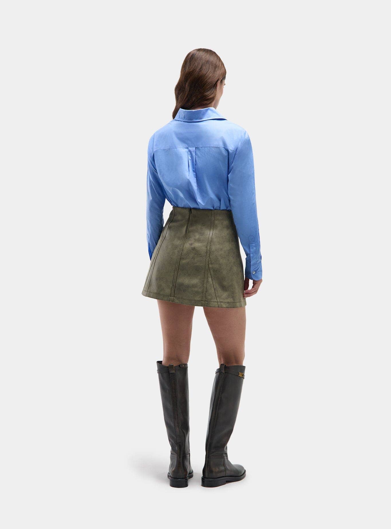 JUDY KHAKI SHORT SKIRT