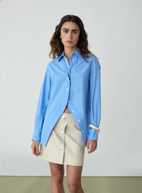 NO BOYFRIEND BLUE SHIRT