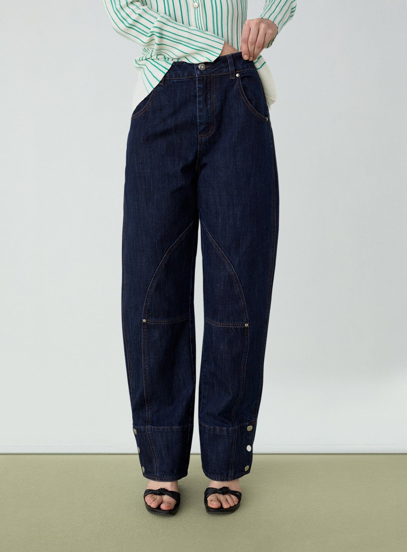 NOHO DENIM BARREL JEANS
