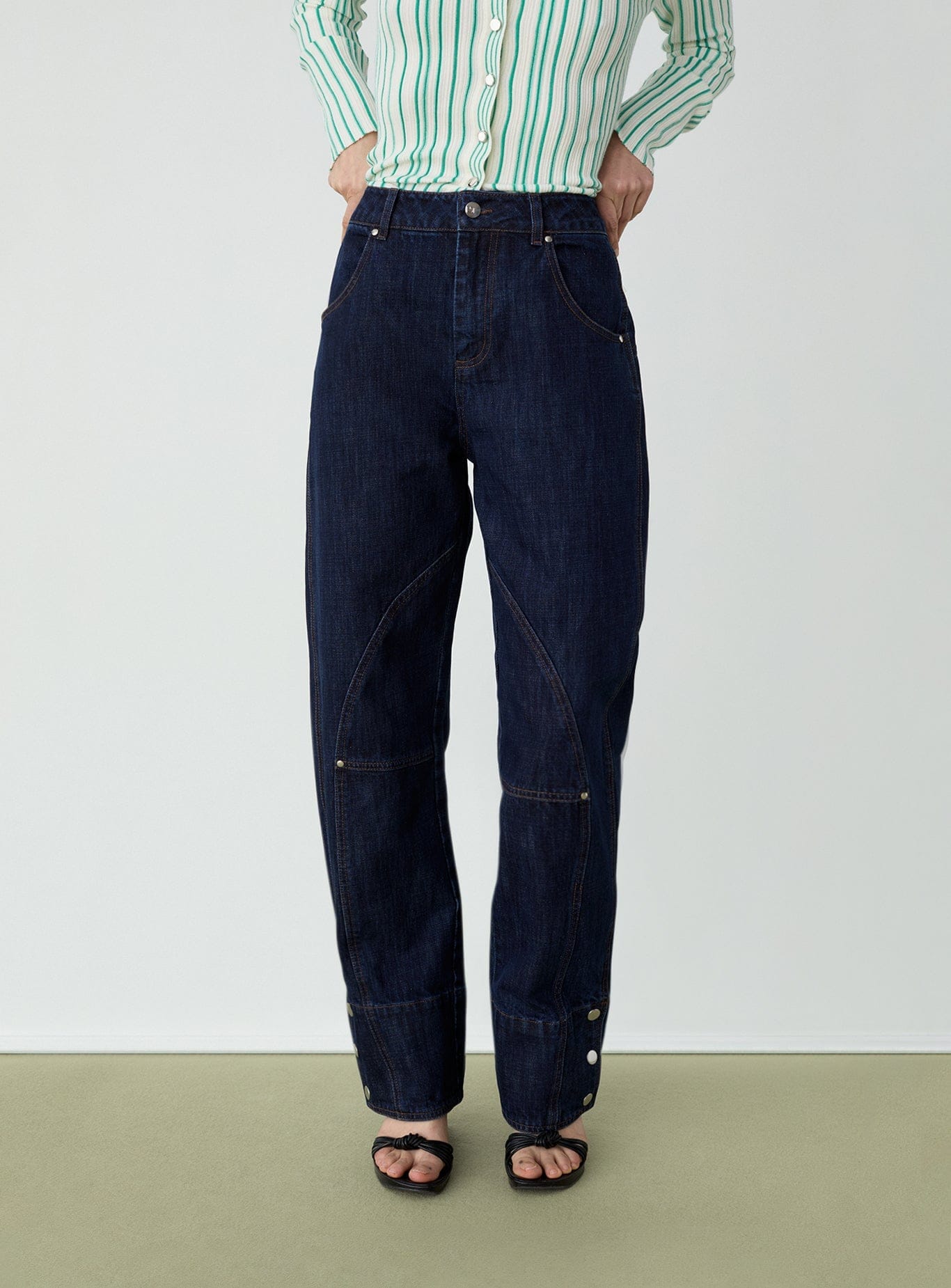 NOHO DENIM BARREL JEANS