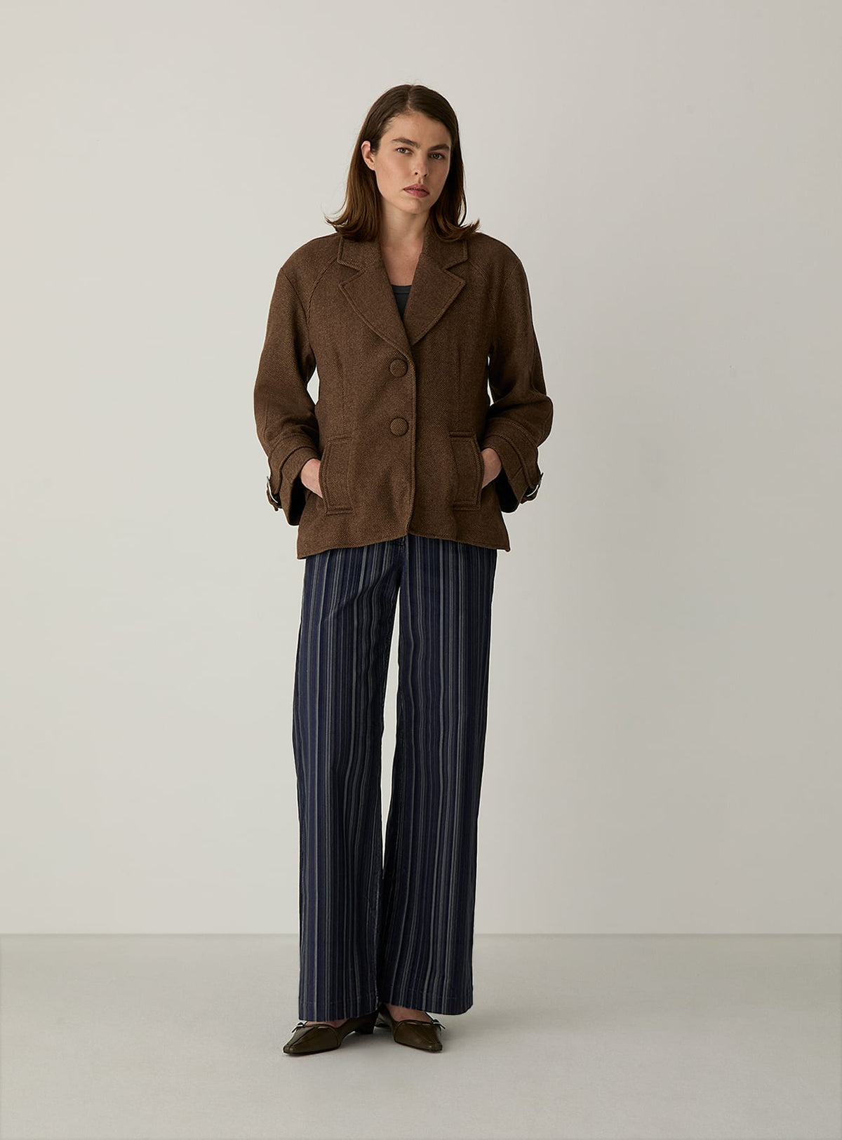 AFRICA BROWN BLAZER JACKET