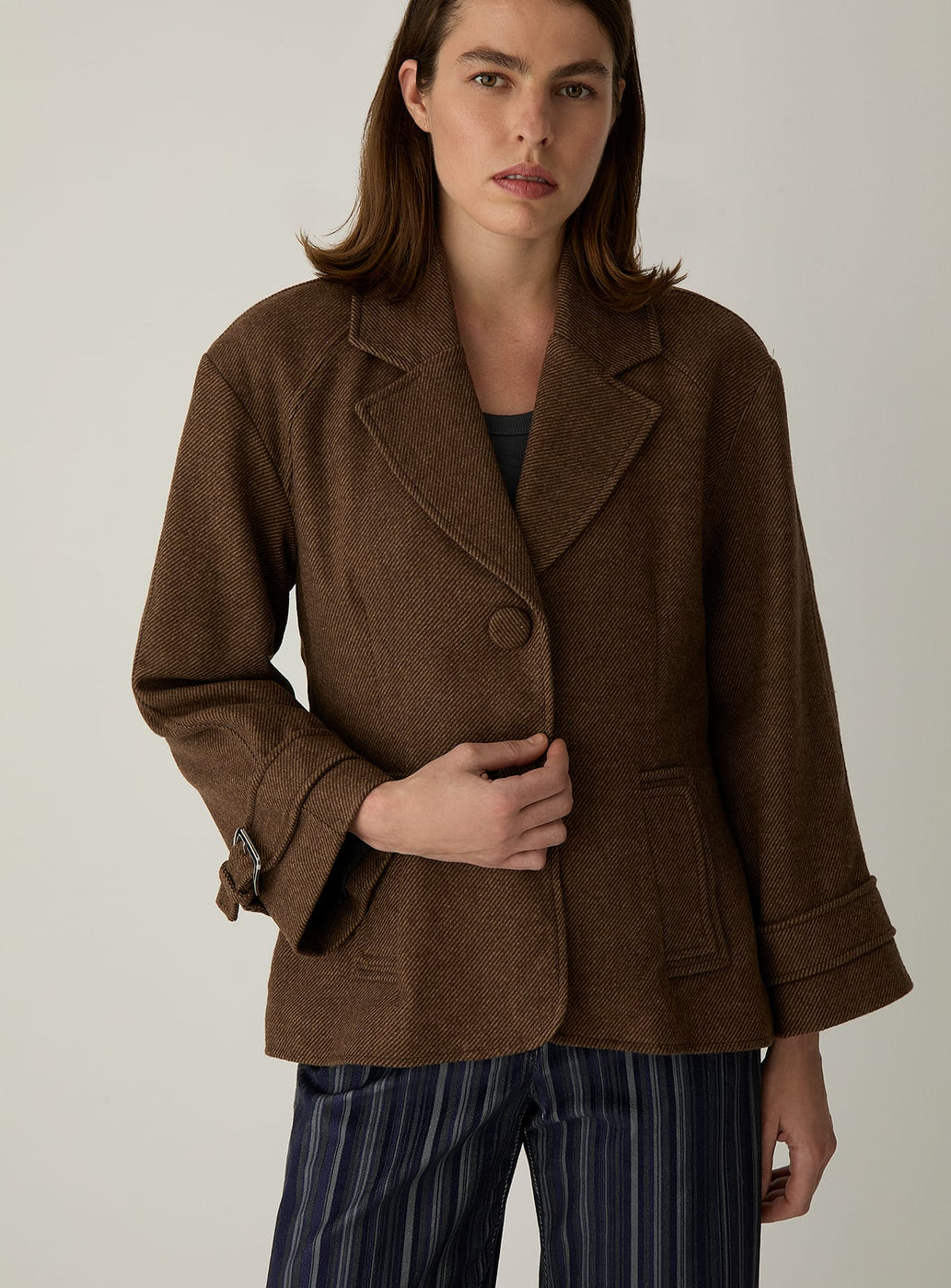 AFRICA BROWN BLAZER JACKET