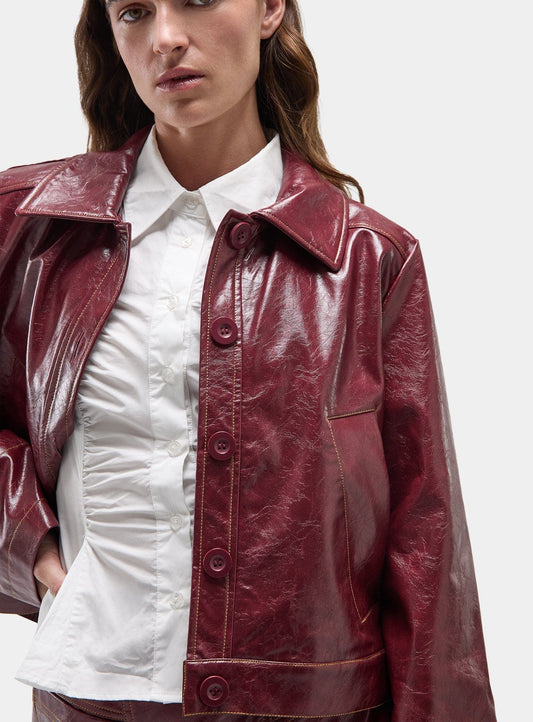 ALEXA BURGUNDY JACKET