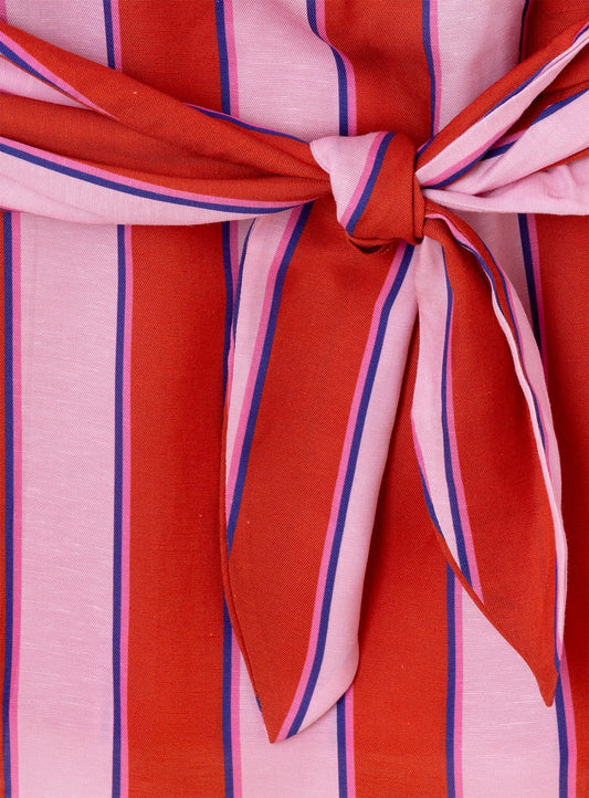AMAZONA UMA STRIPED SHORT DRESS
