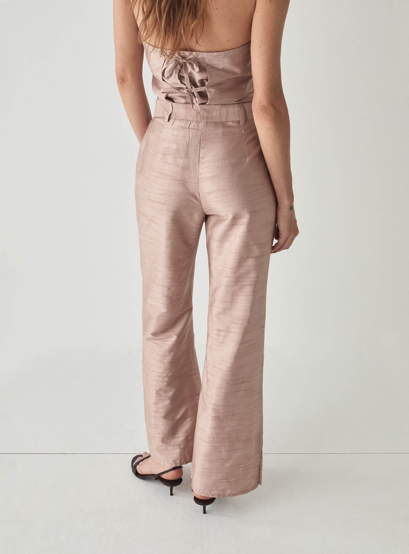 AMELIE SAND TEXTURED PANTS