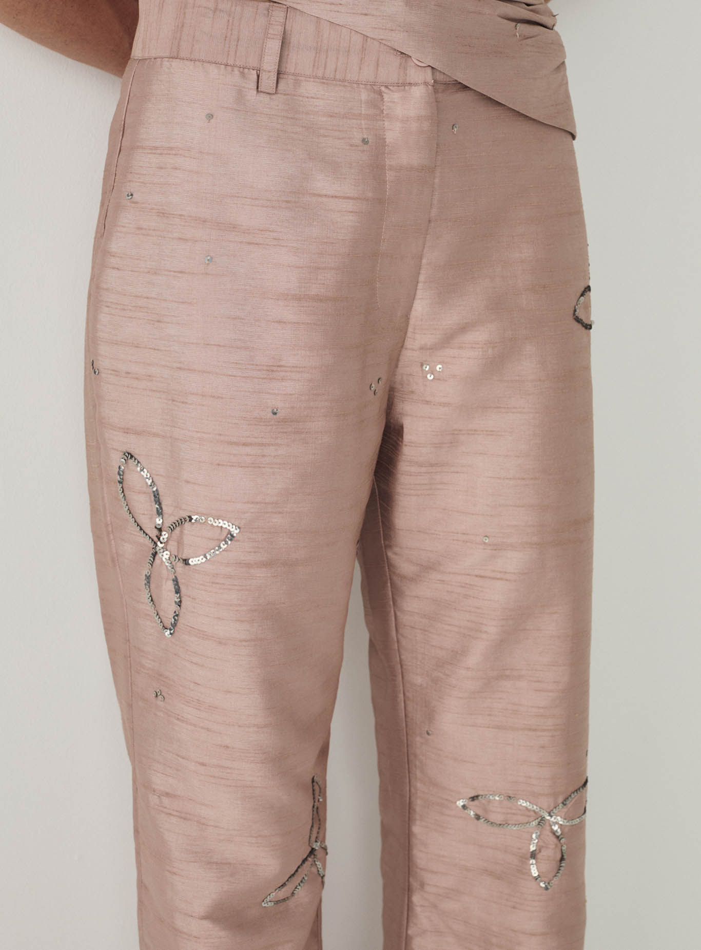 AMELIE SAND TEXTURED PANTS