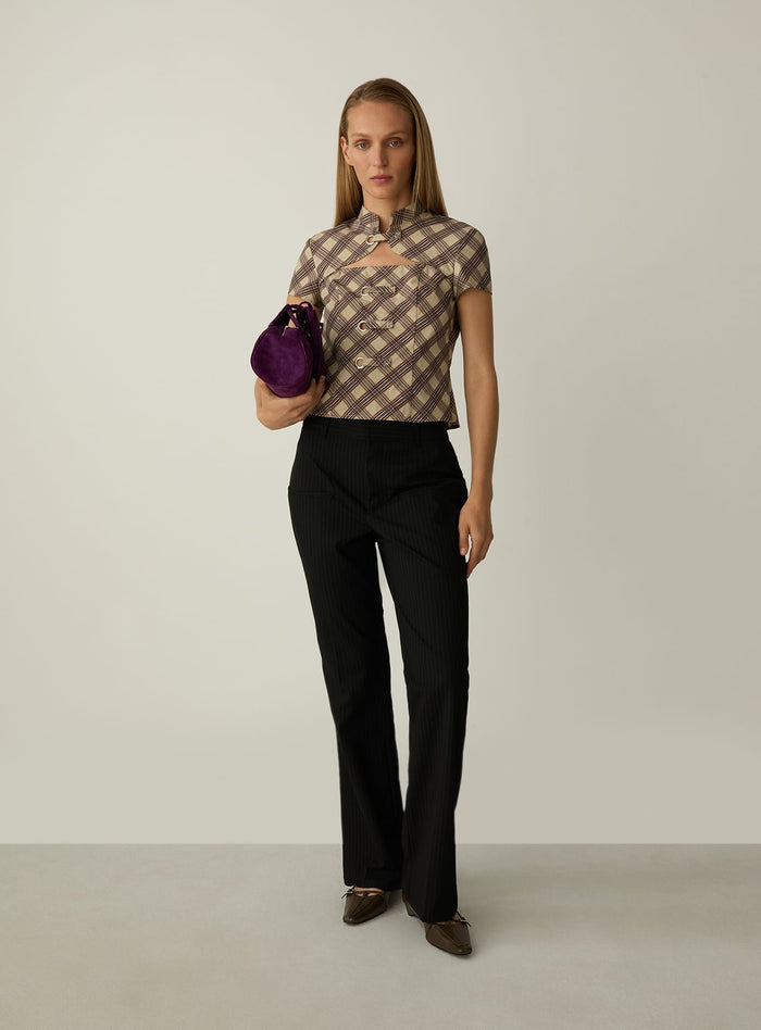 AZURA ECRU SQUARED TOP