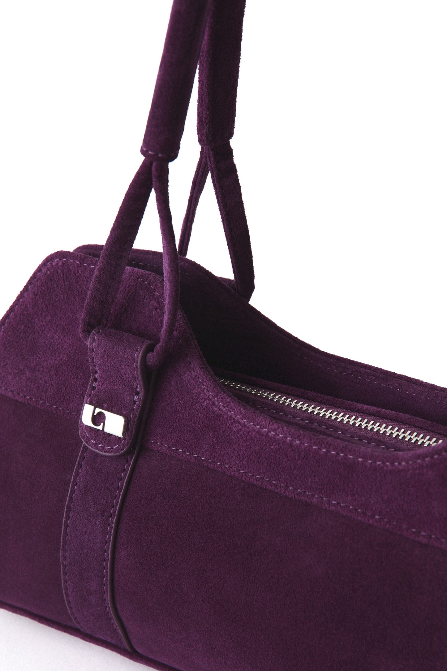 JANE AUBERGINE SUEDE BAG