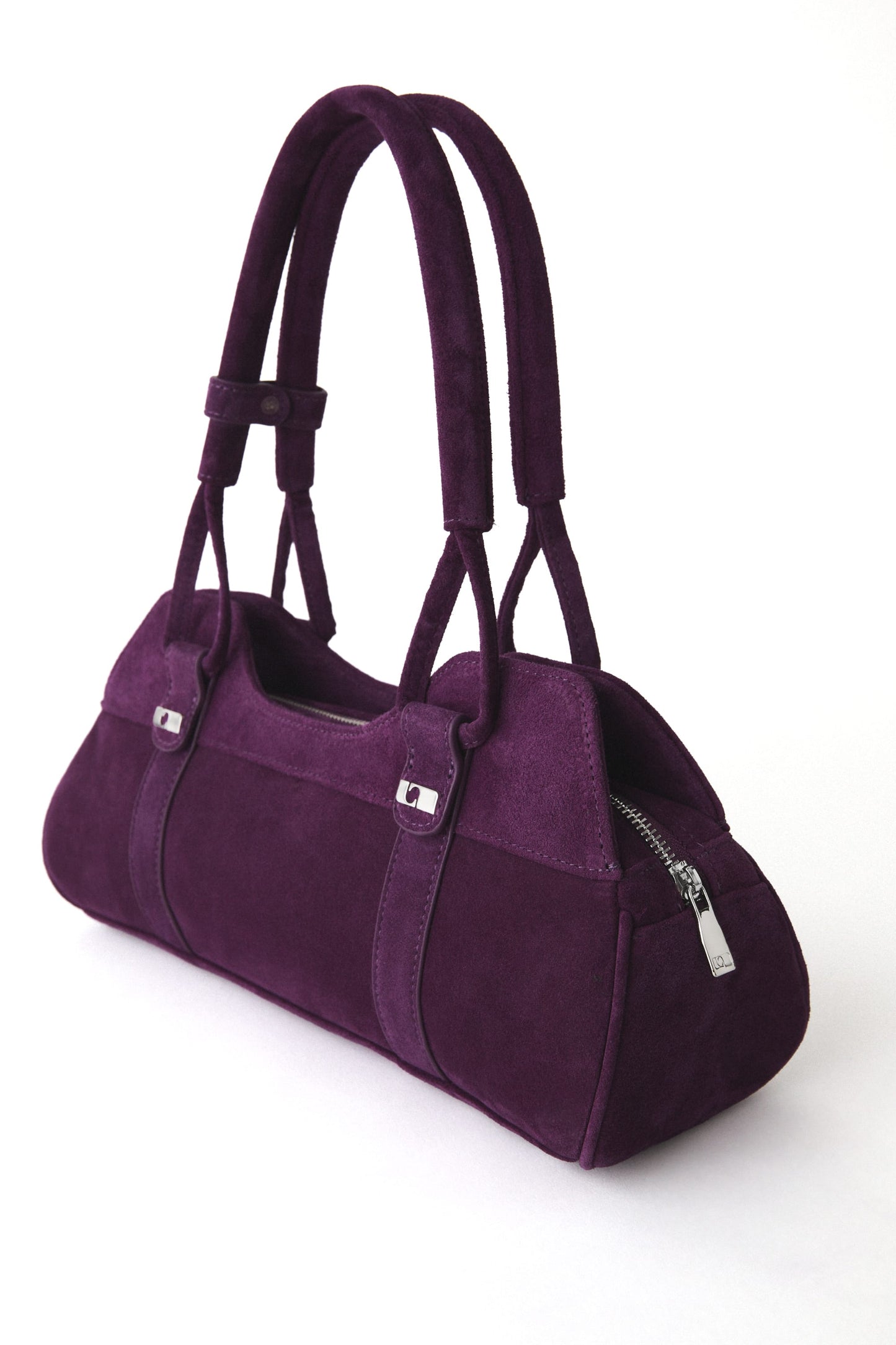 JANE AUBERGINE SUEDE BAG