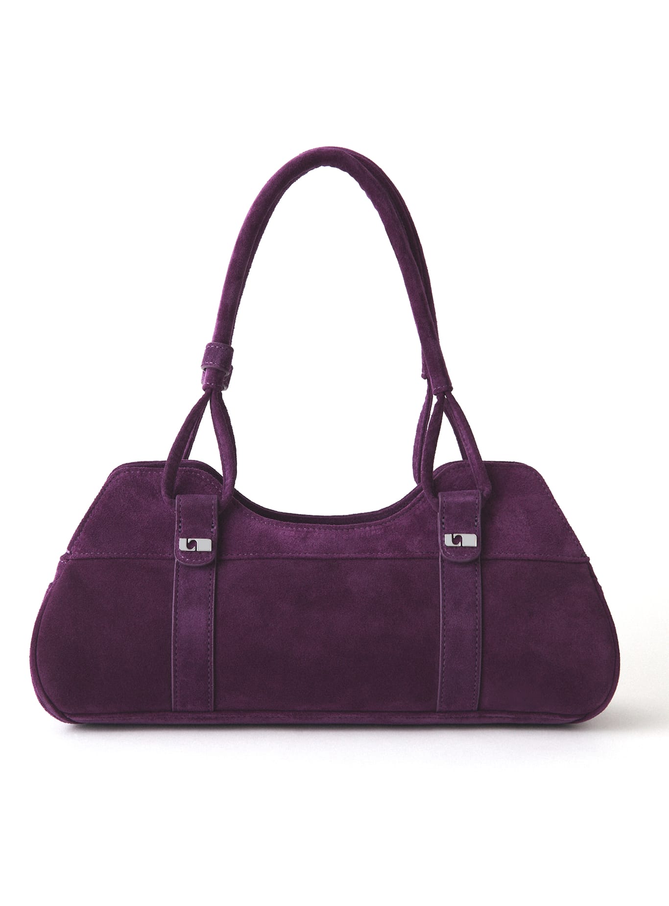 JANE AUBERGINE SUEDE BAG