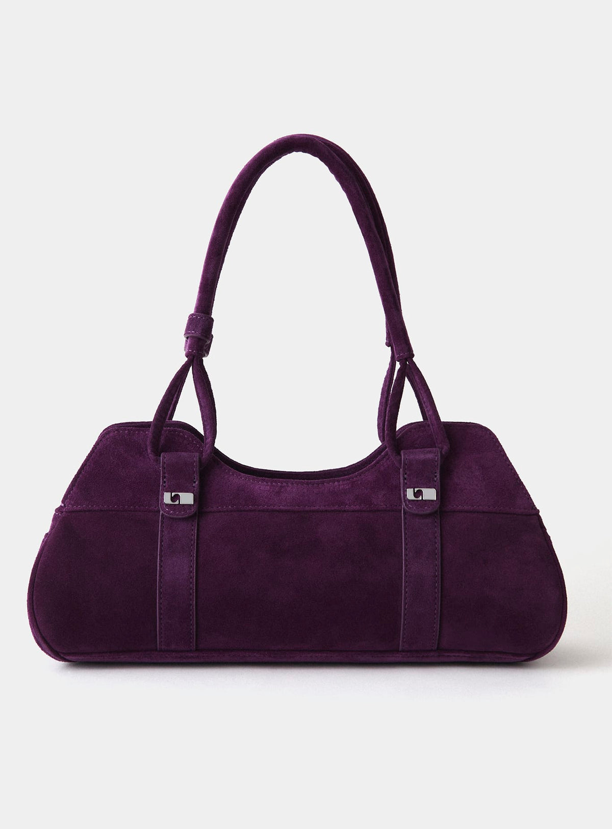 JANE AUBERGINE SUEDE BAG