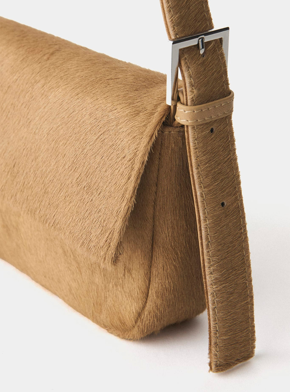MIRANDA CALF HAIR CAMEL BAG