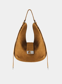 VIXEN CAMEL SUEDE BAG