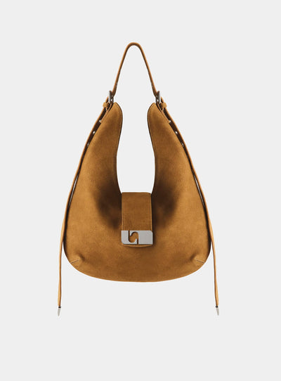 VIXEN CAMEL SUEDE BAG