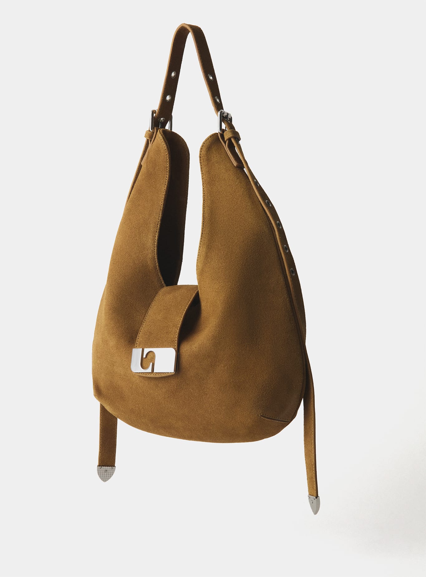 VIXEN CAMEL SUEDE BAG