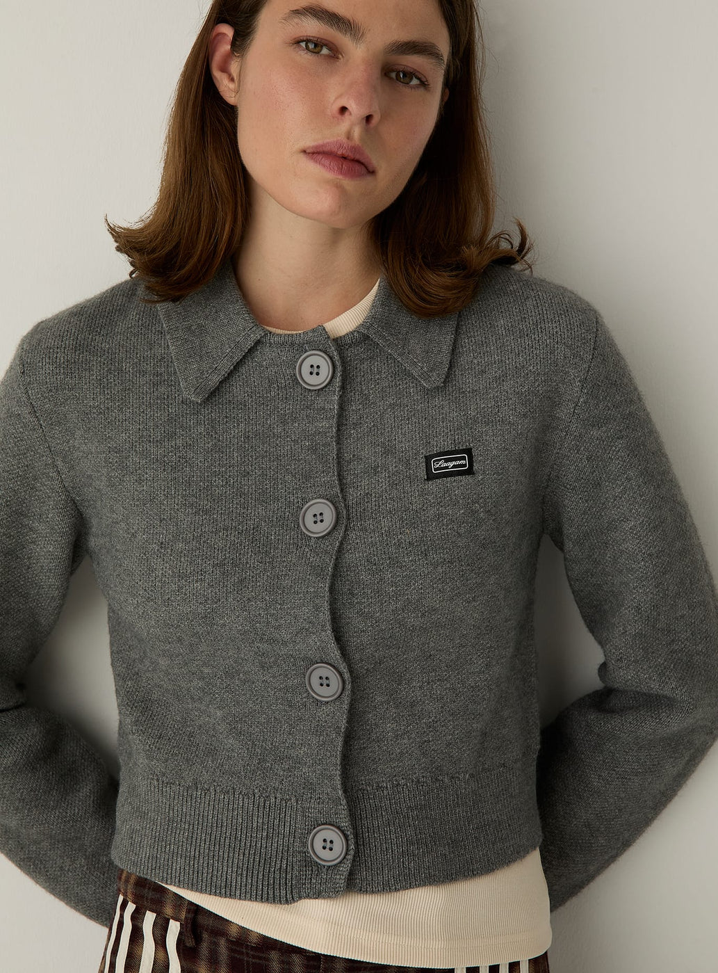 BEVERLY GREY CARDIGAN