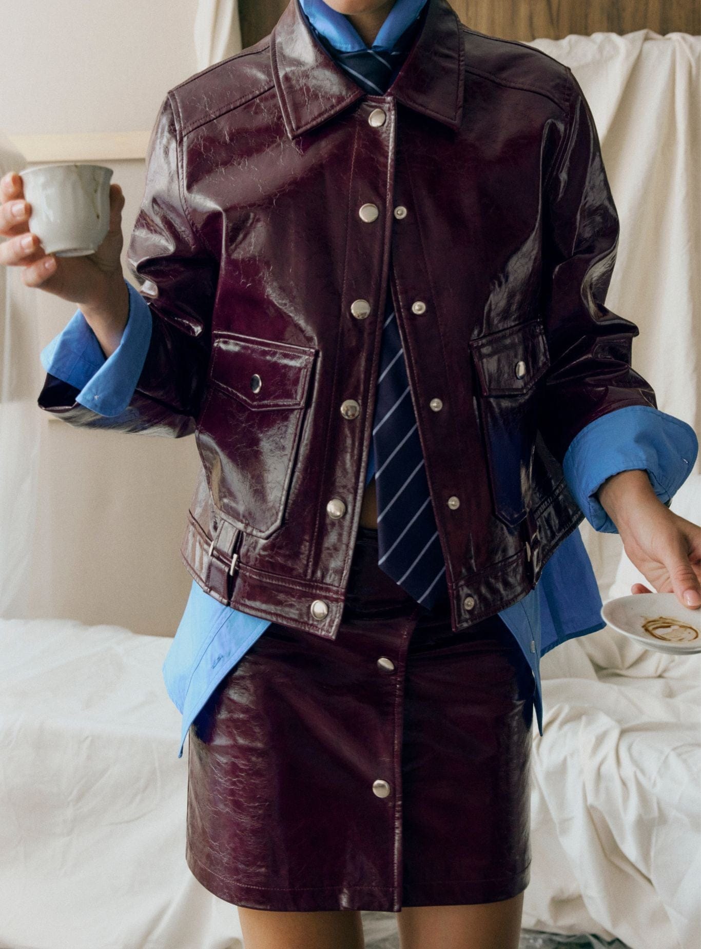 BRUNA PLUM JACKET