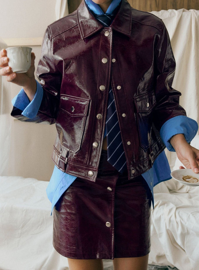 BRUNA PLUM JACKET