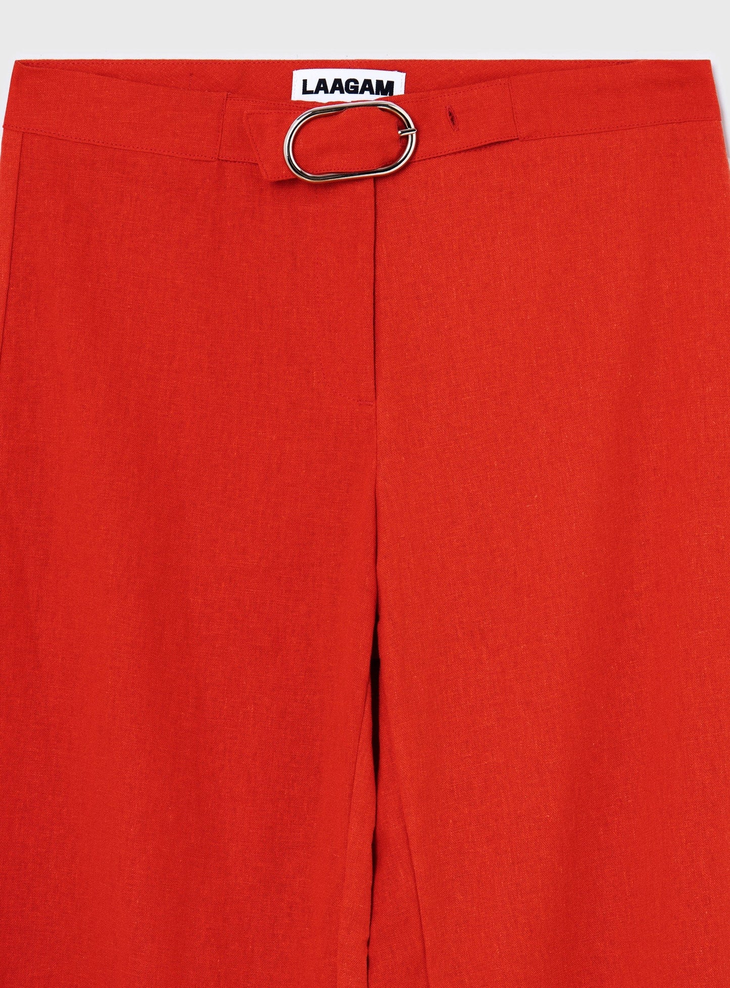 BESO RED LINEN PANTS