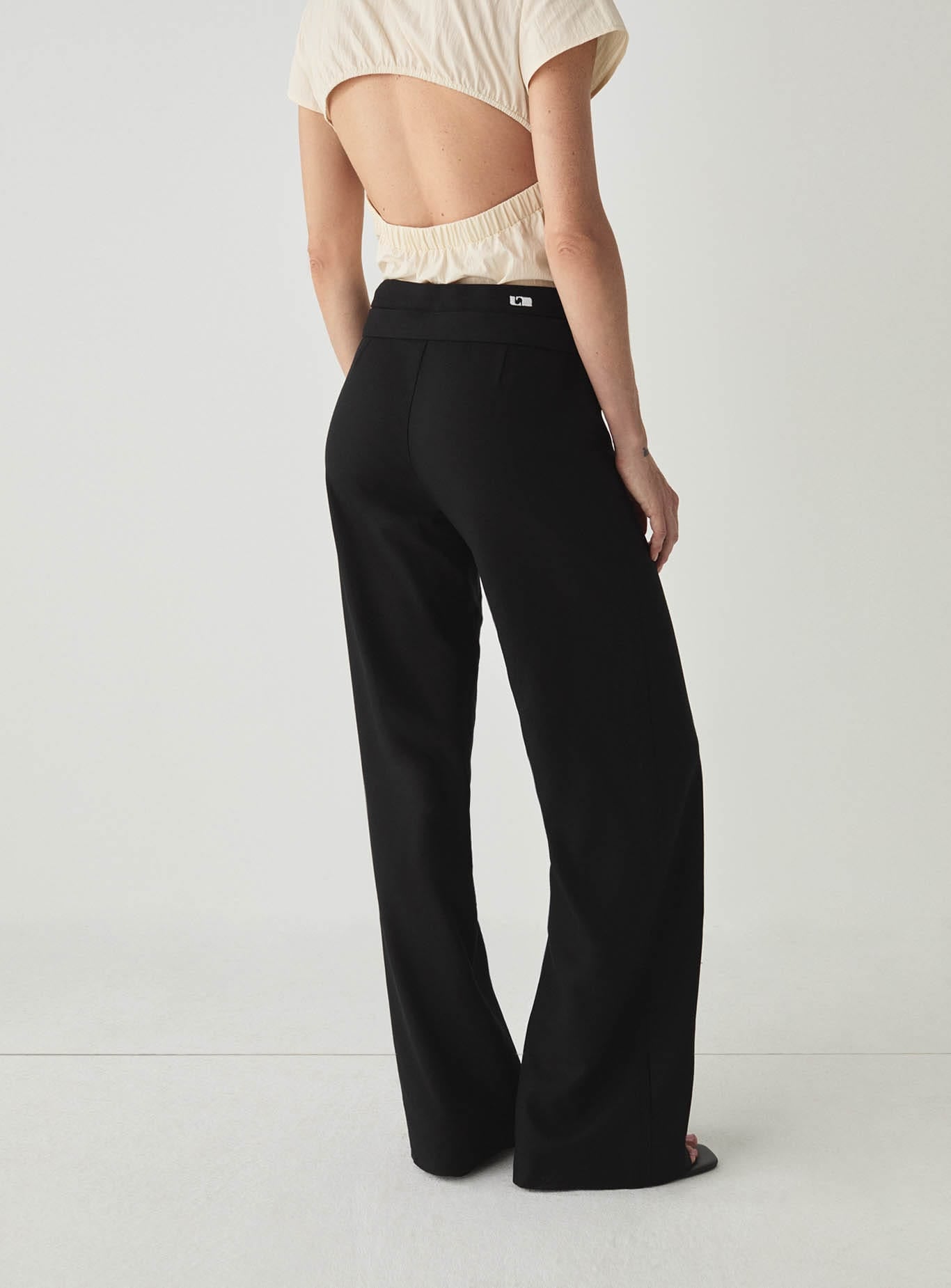CAMILA BLACK LINEN PANTS