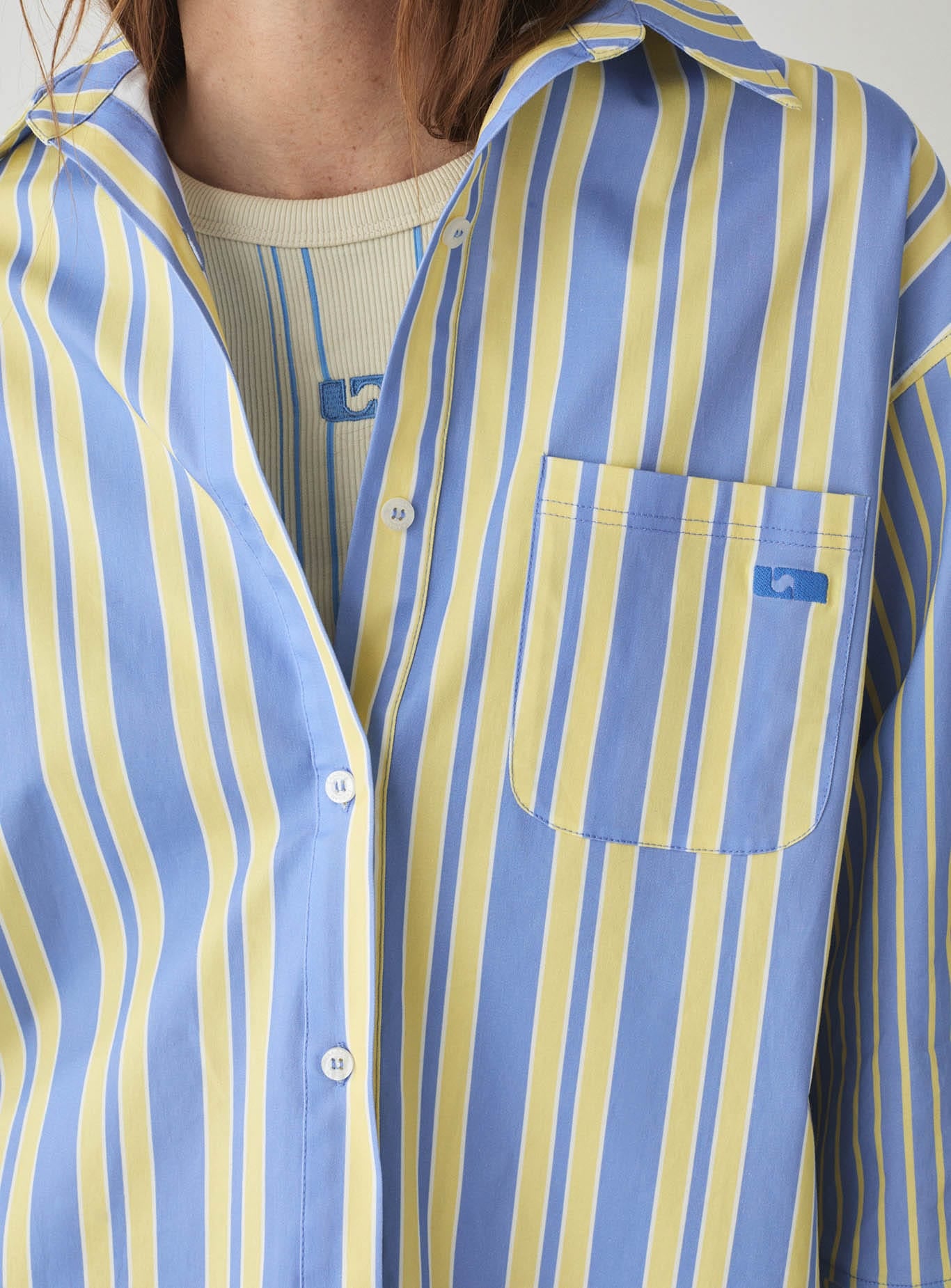 CAOS BLUE POPLIN SHIRT