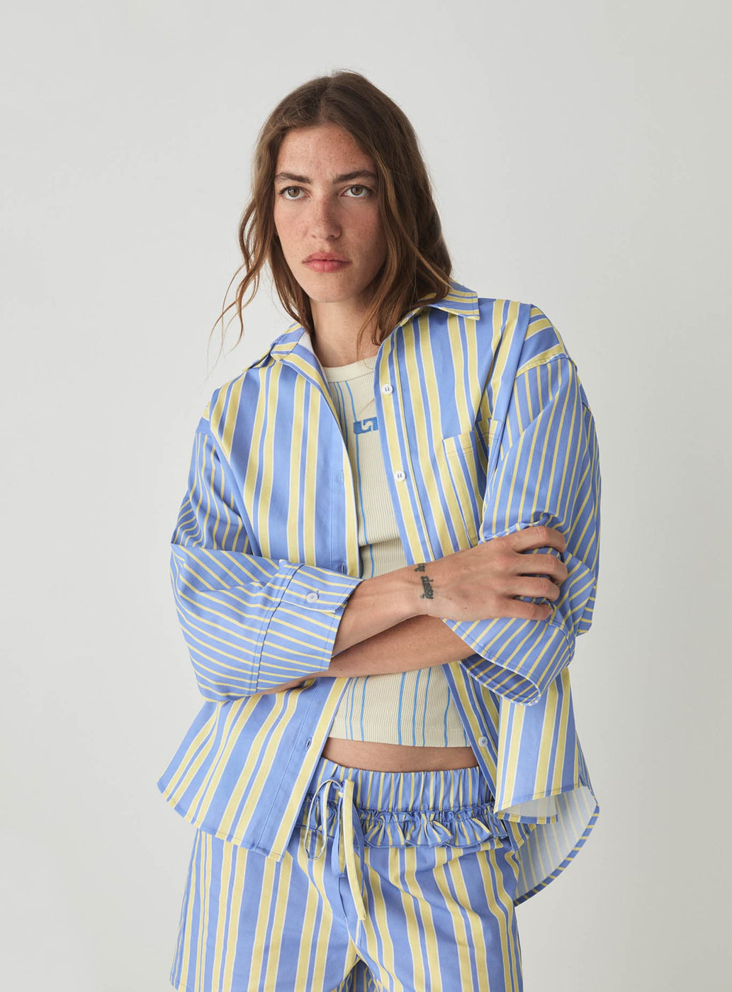 CAOS BLUE POPLIN SHIRT