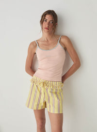 CAOS BUTTER STRIPED POPLIN BOXER PANTS