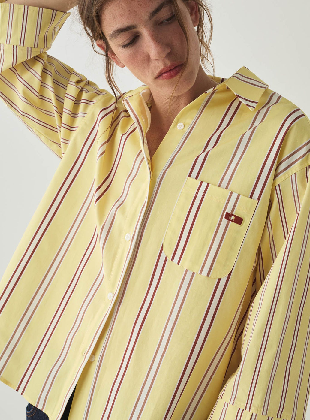 CAOS BUTTER STRIPED SHIRT