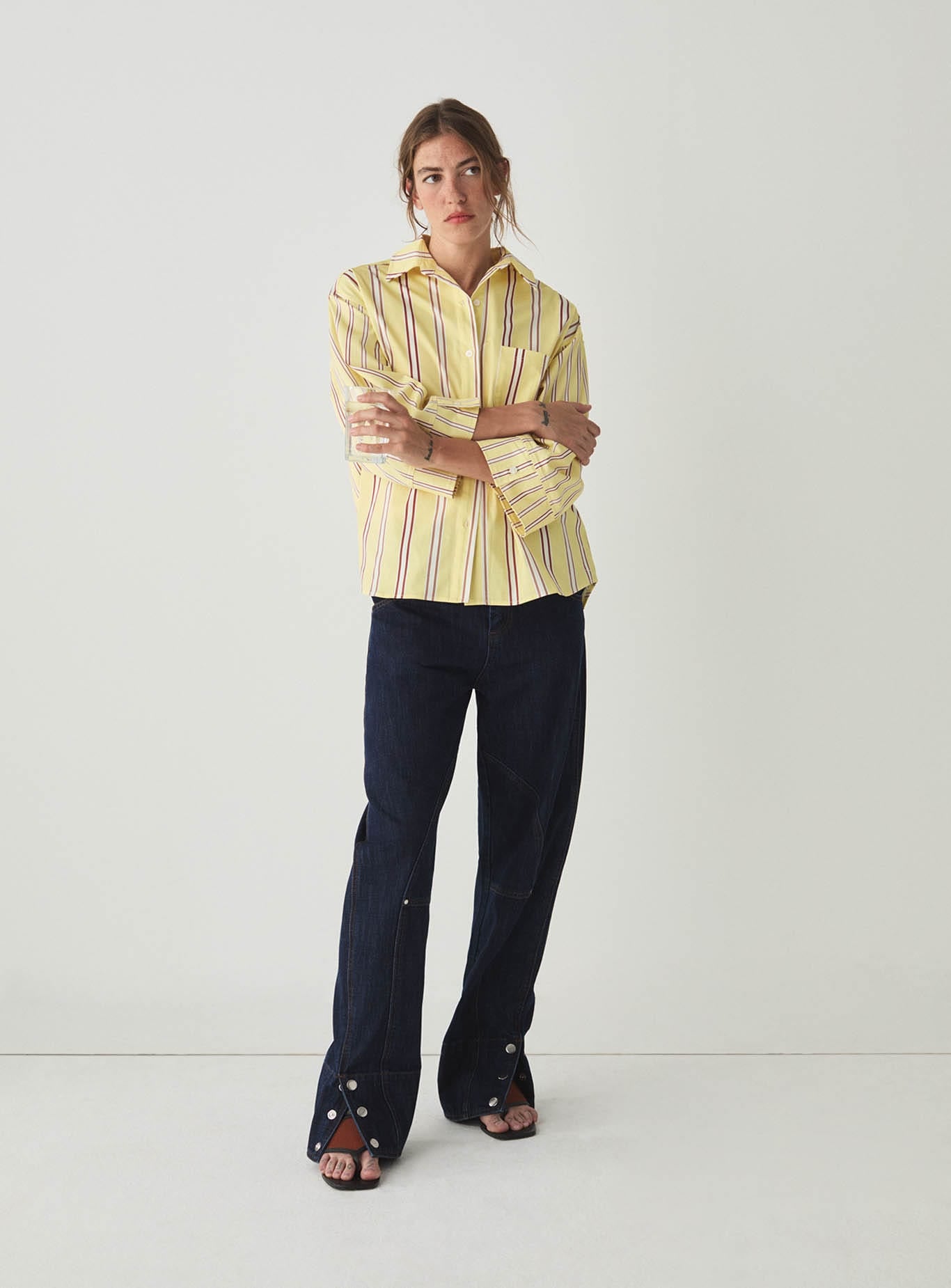 CAOS BUTTER STRIPED SHIRT