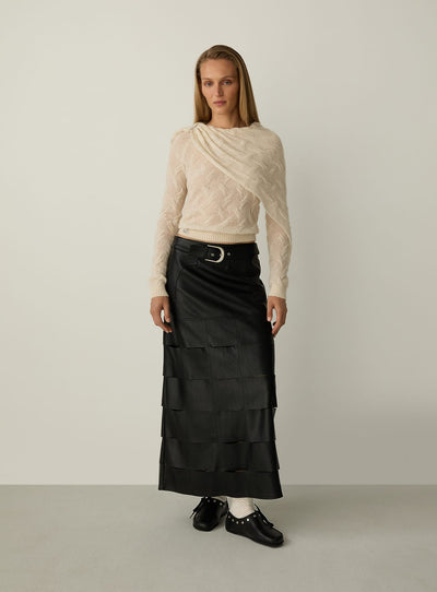 CLOSH BLACK MIDI SKIRT