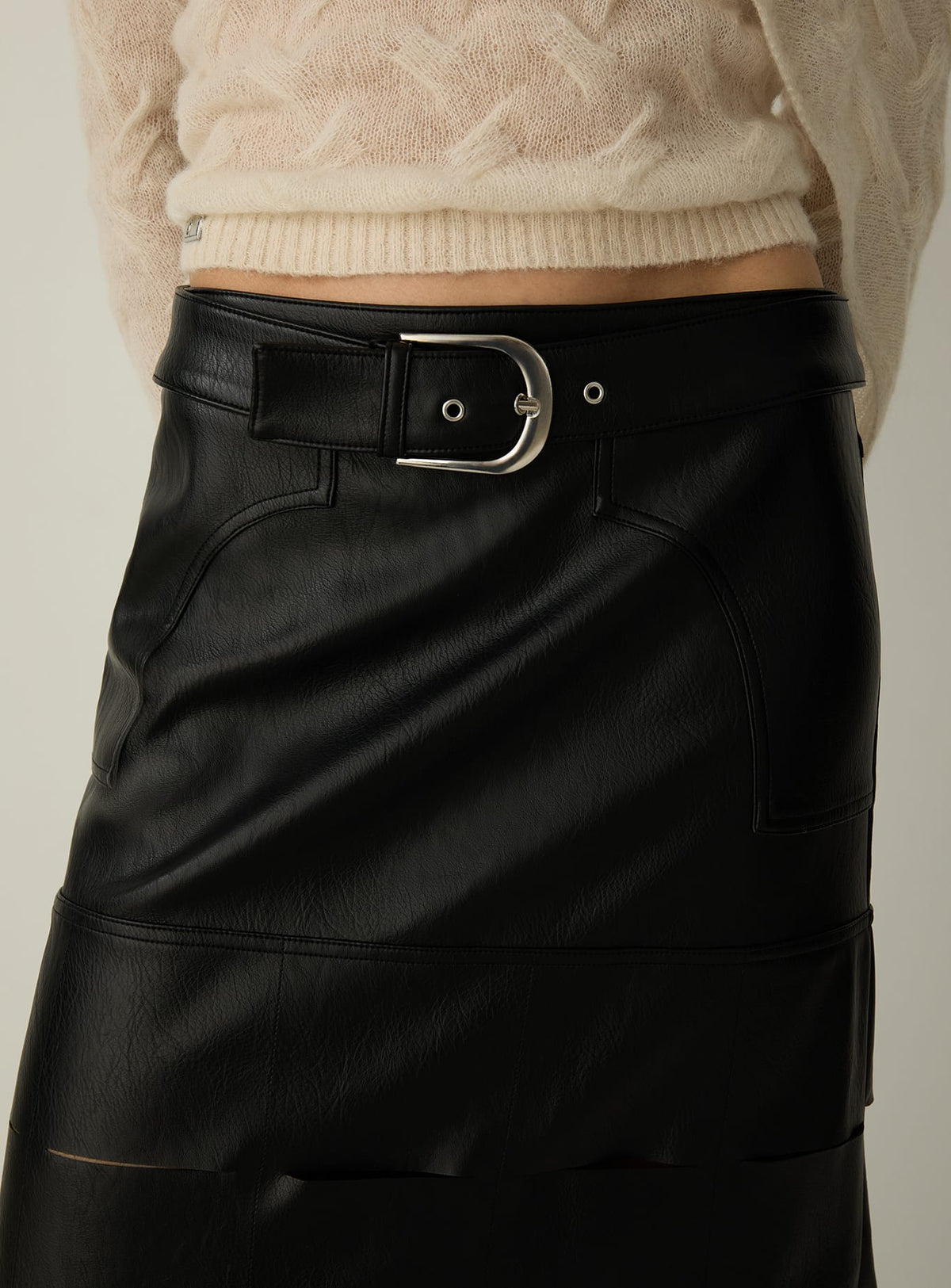 CLOSH BLACK MIDI SKIRT