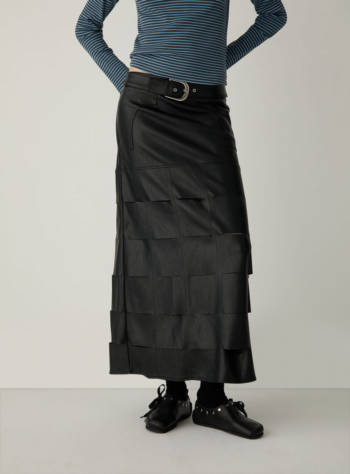 CLOSH BLACK MIDI SKIRT