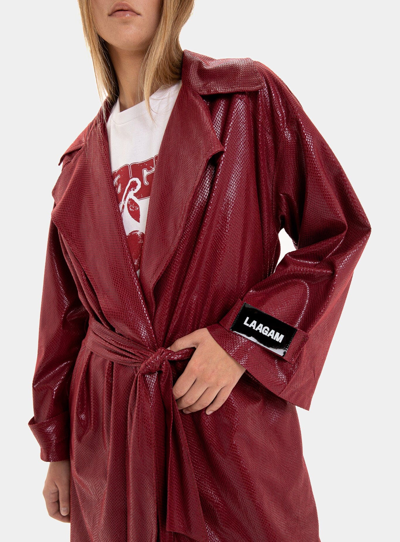 COBRA BURGUNDY TRENCH