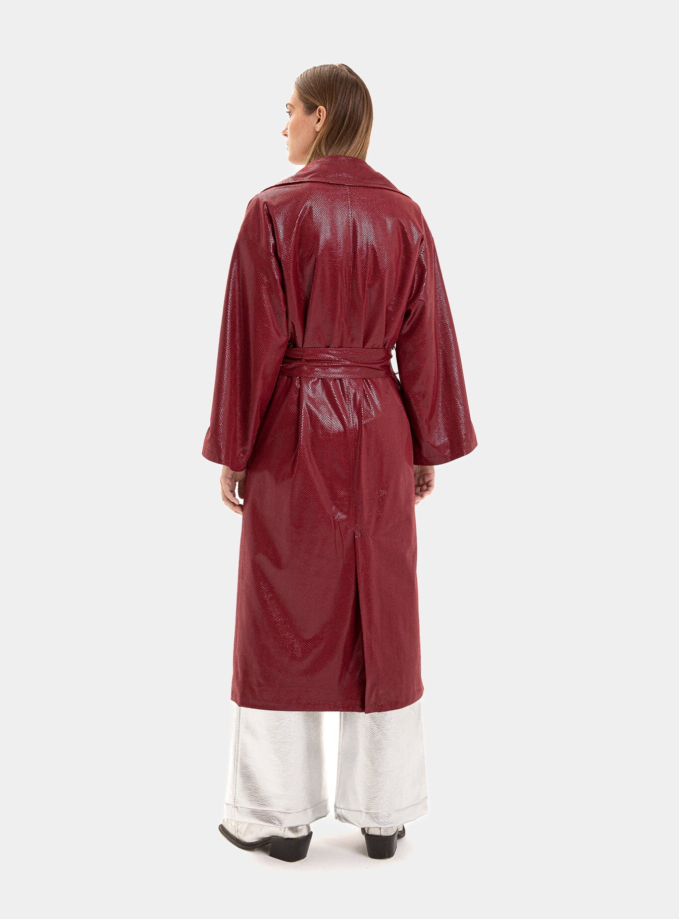 COBRA BURGUNDY TRENCH