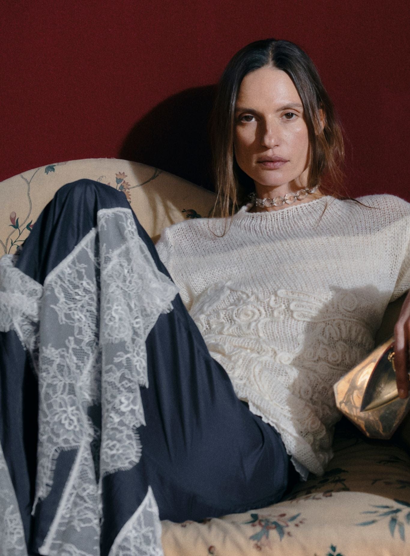 COLETTE ANTHRACITE LONG SKIRT