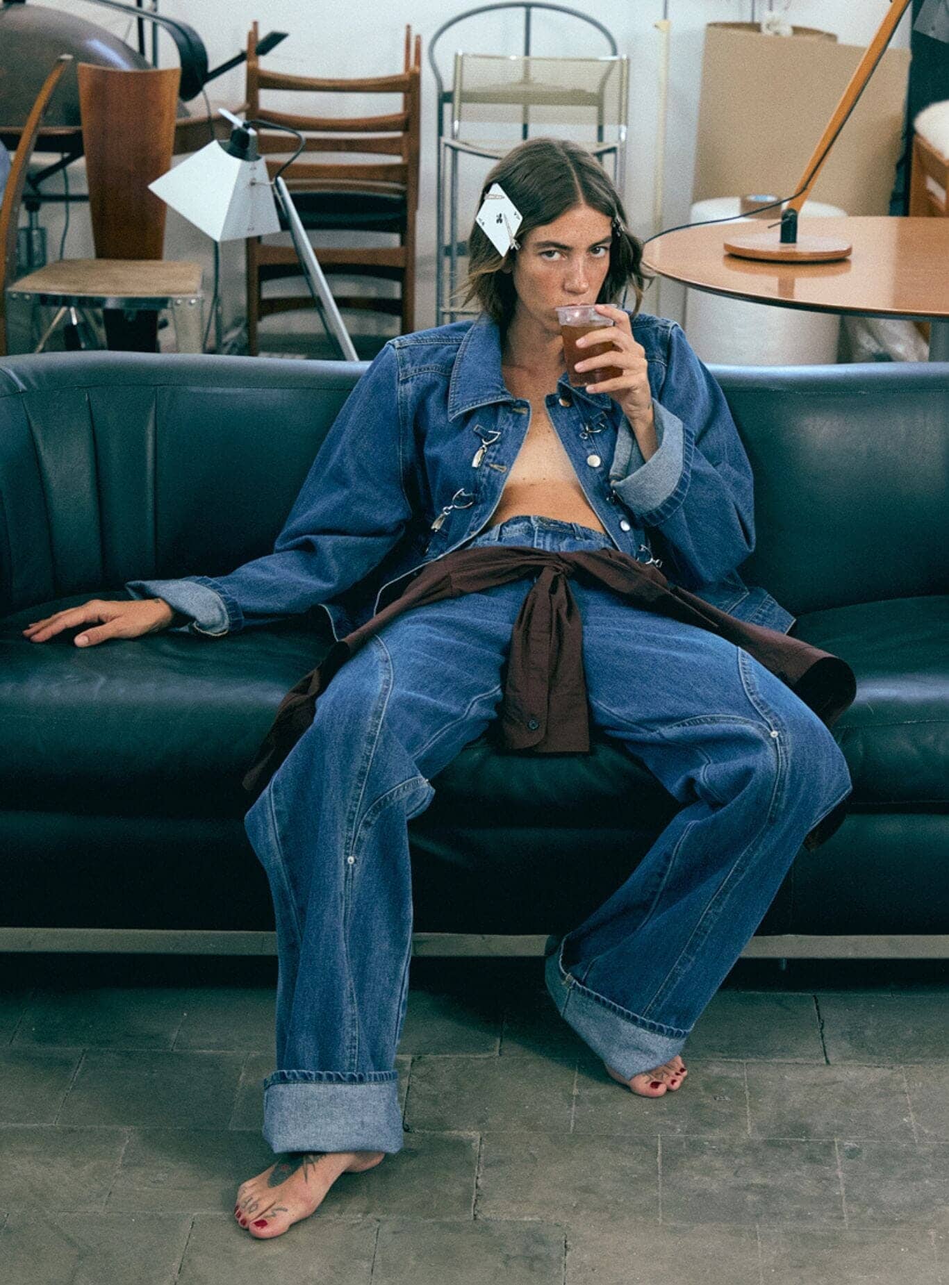 DALSTON INDIGO DENIM JACKET