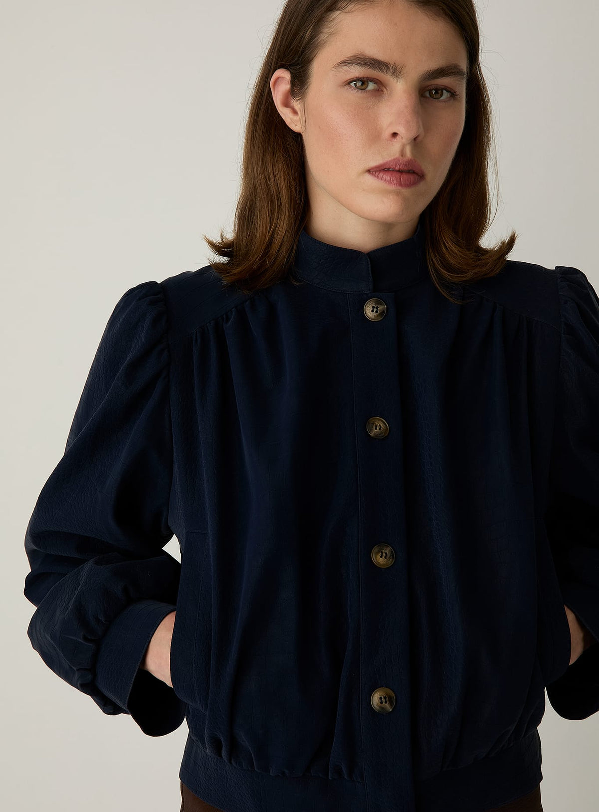DARCY NAVY BOMBER JACKET