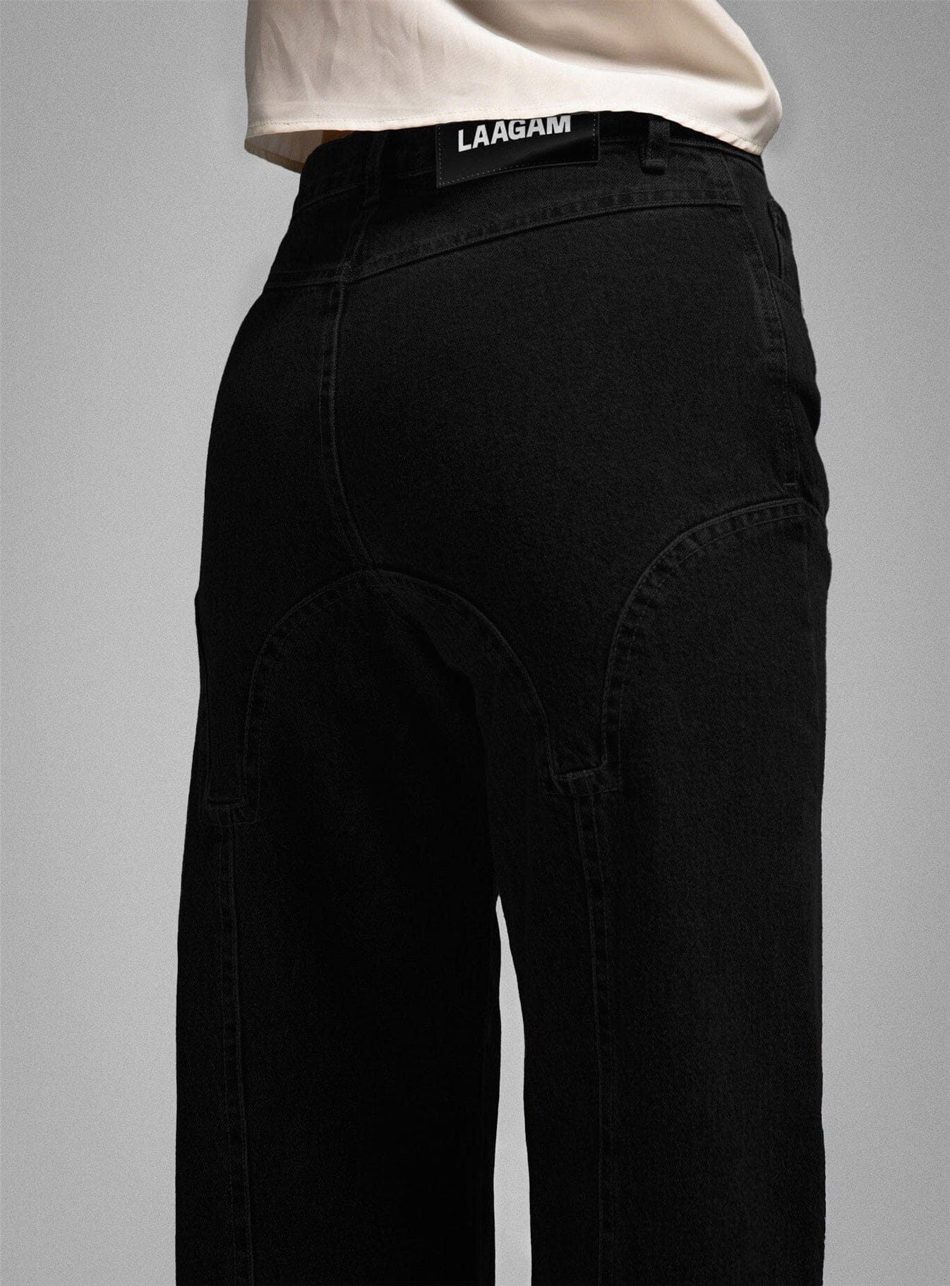 DE-NIMES BLACK JEANS