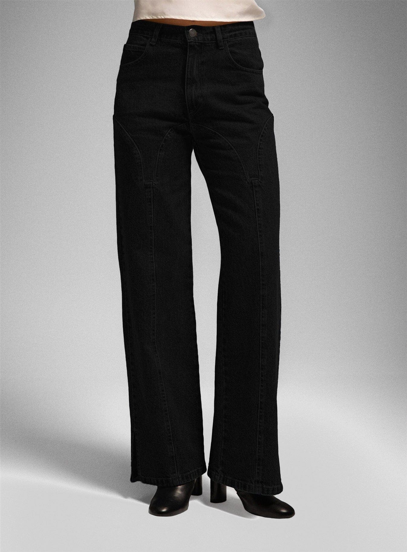 DE-NIMES BLACK JEANS