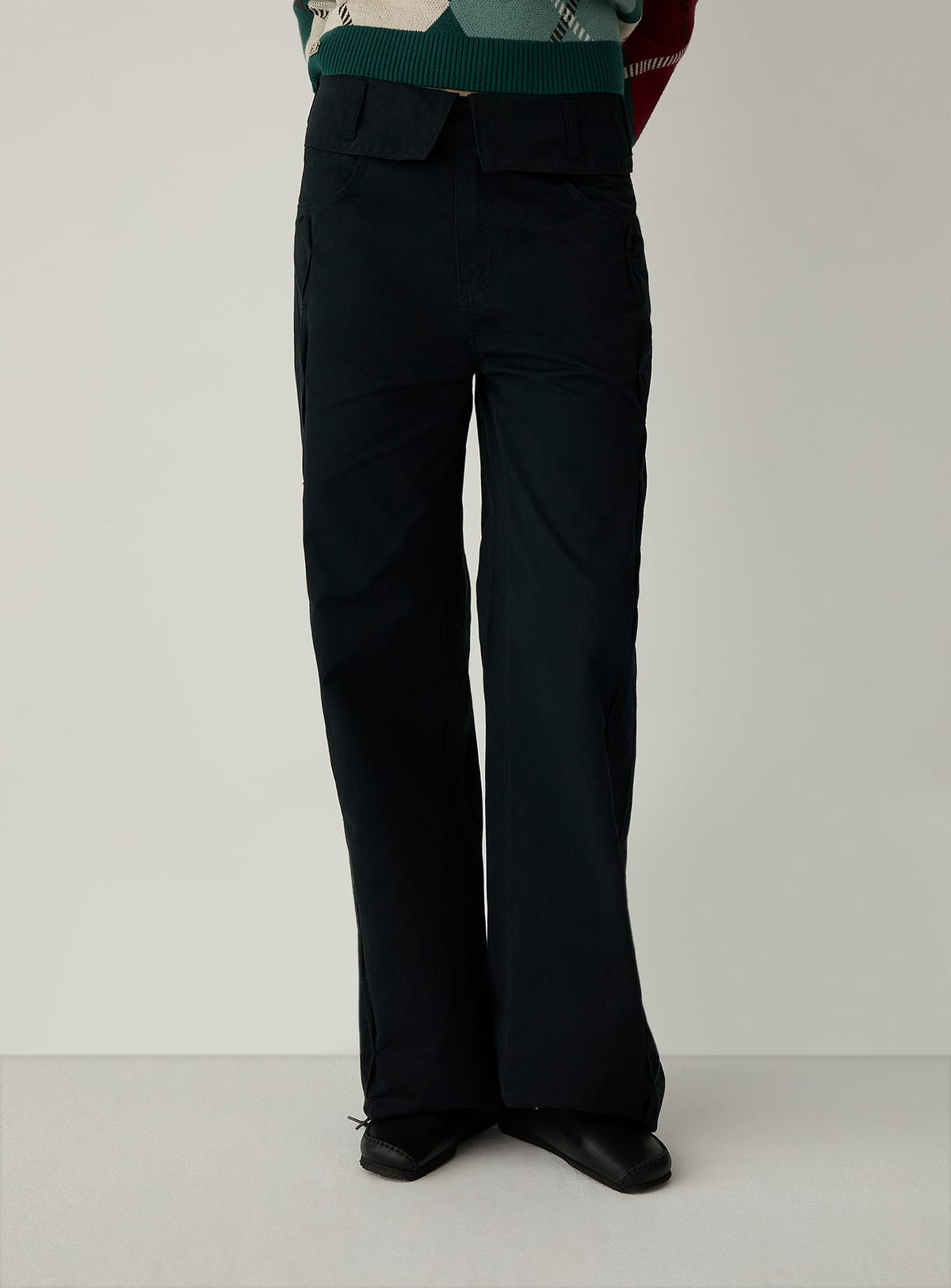 ELOWA BLACK SERGE PANTS