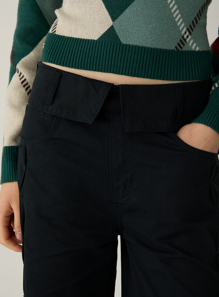 ELOWA BLACK SERGE PANTS
