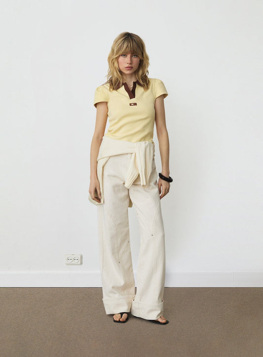 ERYA BUTTER POLO T-SHIRT