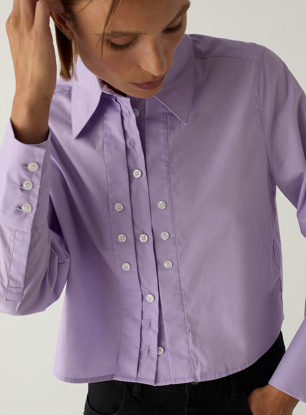 EVANNE LILAC SHIRT