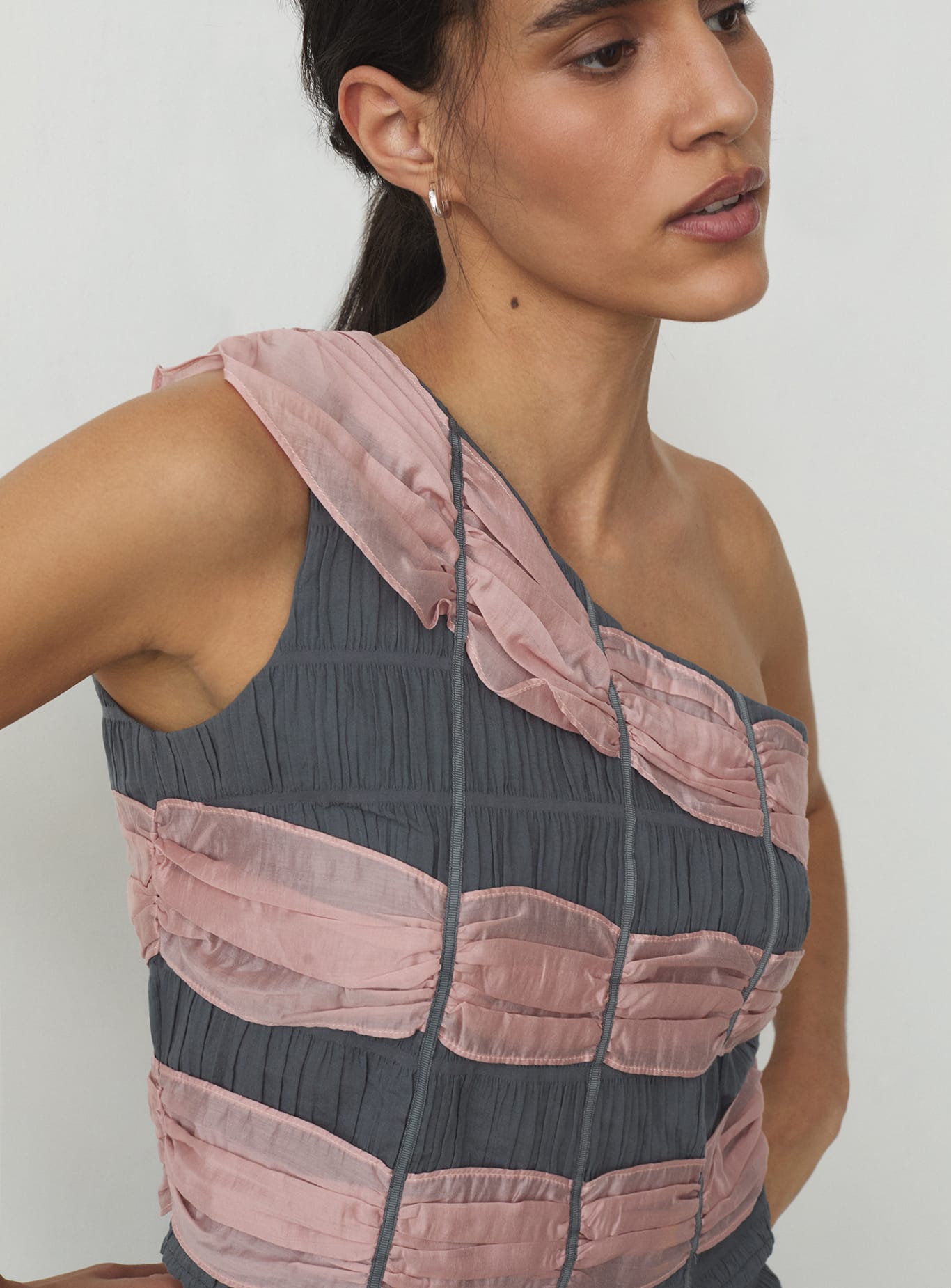 RAMY GREY TEXTURED TOP