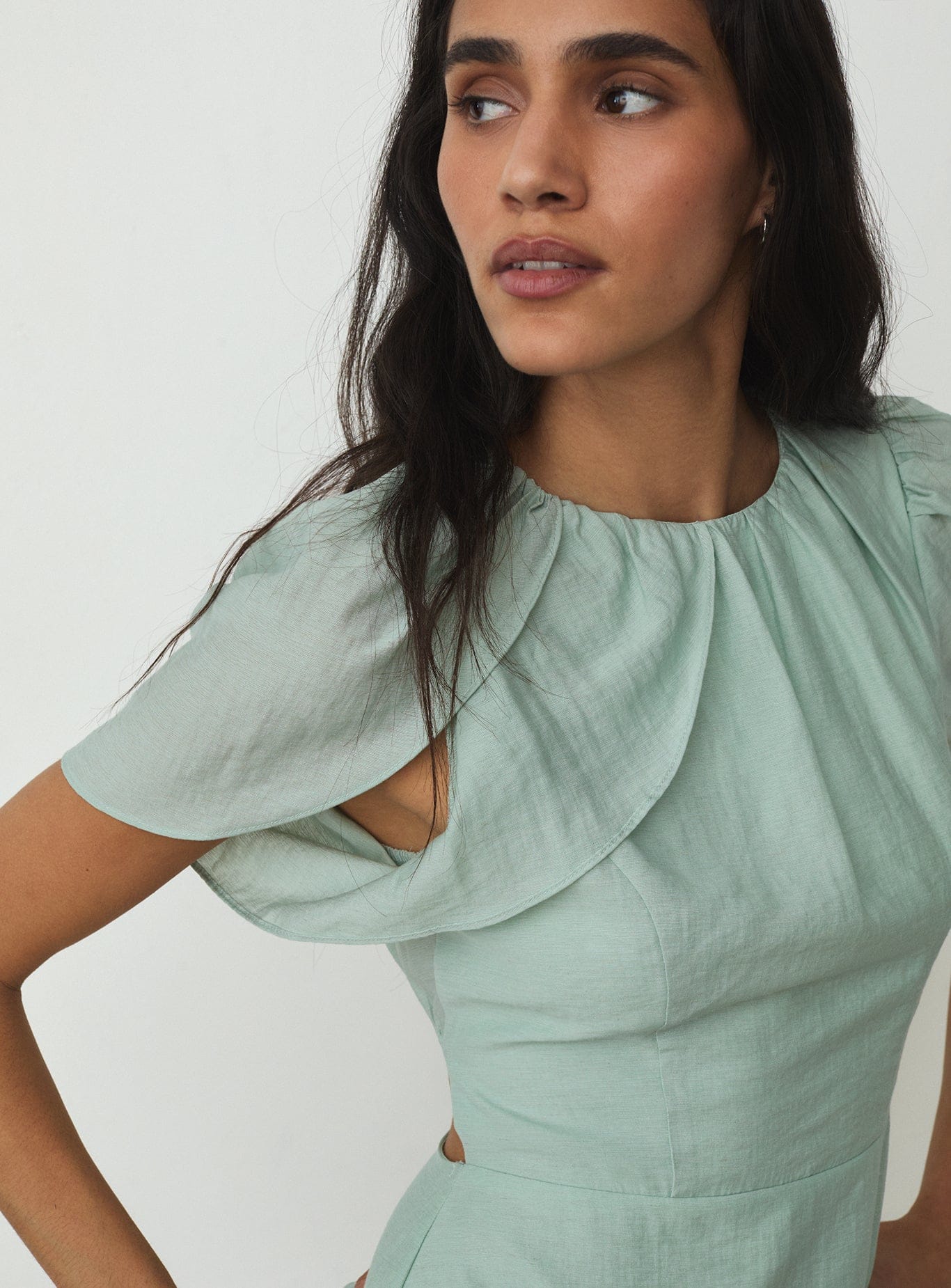 CARINA LIGHT BLUE SHORT DRESS