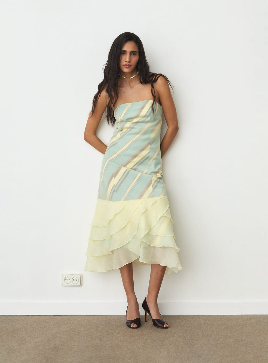 CRETA BUTTER MIDI DRESS